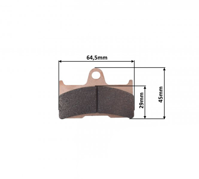 Set 2 placute frana spate 2 sinterizate CF MOTO 500 625 x6 x7 x8 800 [3]