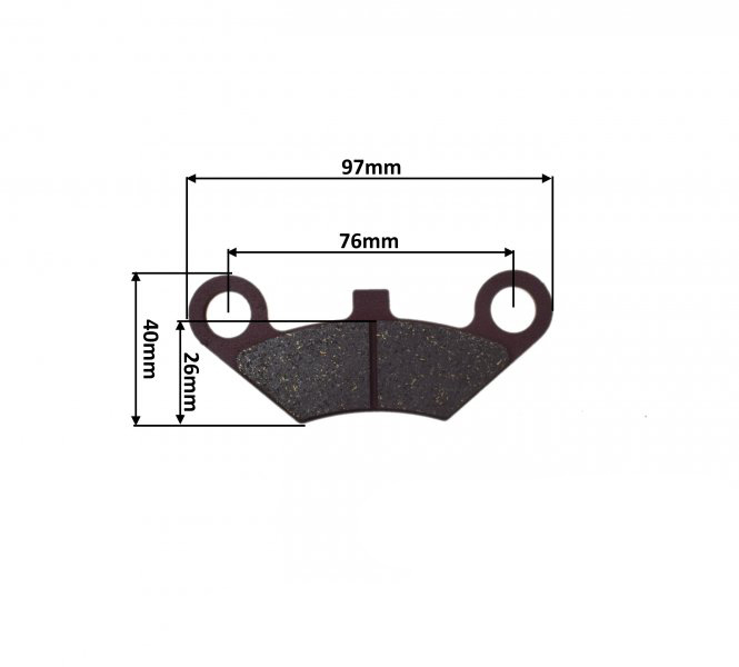 Set 2 placute frana spate CF Moto 500 625 x6 x7 x8 800 [3]