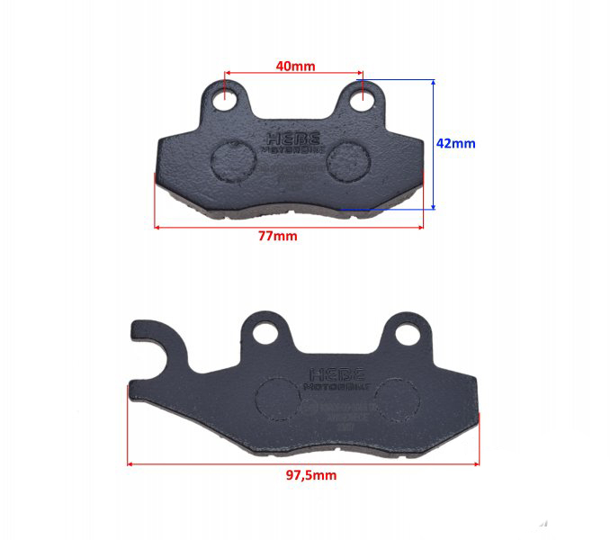Set 2 placute frana spate Longija, Wilga 2, Ogar 900 Ece, echivalent EBC FA165, grosime 9mm [2]