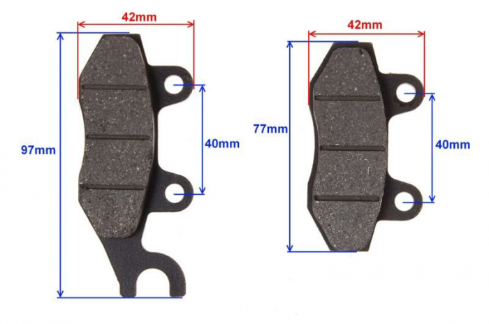 Set 2 placute frana spate Longija, Wilga 2, Ogar 900, echivalent EBC FA165, grosime 9mm [2]