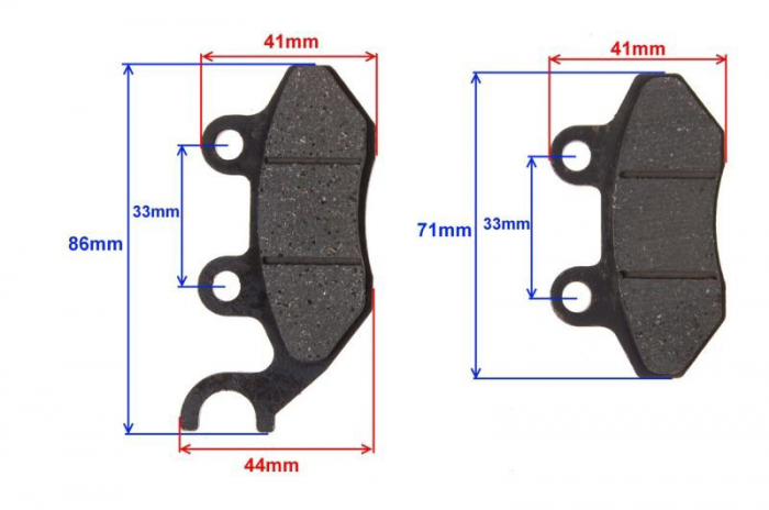 Set 2 placute frana TGB, echivalent EBC FA264, grosime 7.5mm [2]