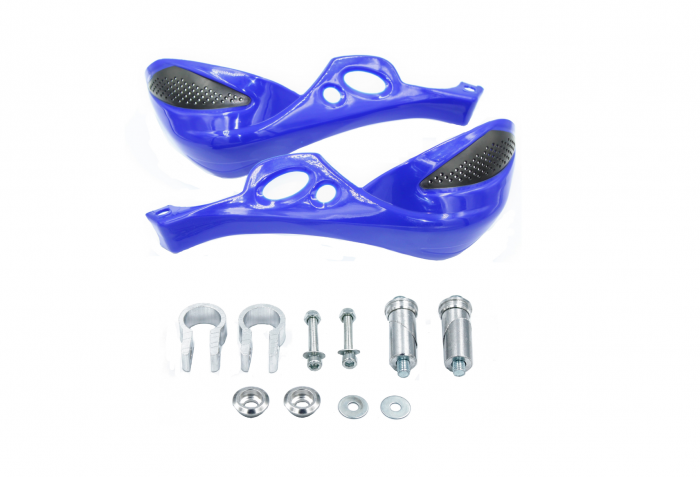 Set 2 protectii maini, prindere pentru ghidon 22mm, culoare albastru/negru [2]