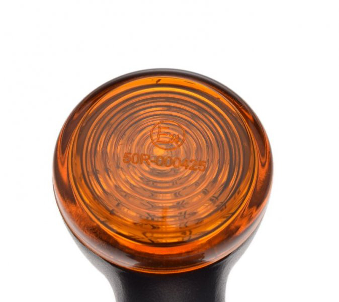 Set 2 semnalizari cu LED, tip Harley, cu diode, carcasa din metal, culoare negru [4]