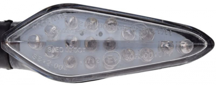 Set 2 semnalizari LED, forma triunghiulara, filet 10mm [4]