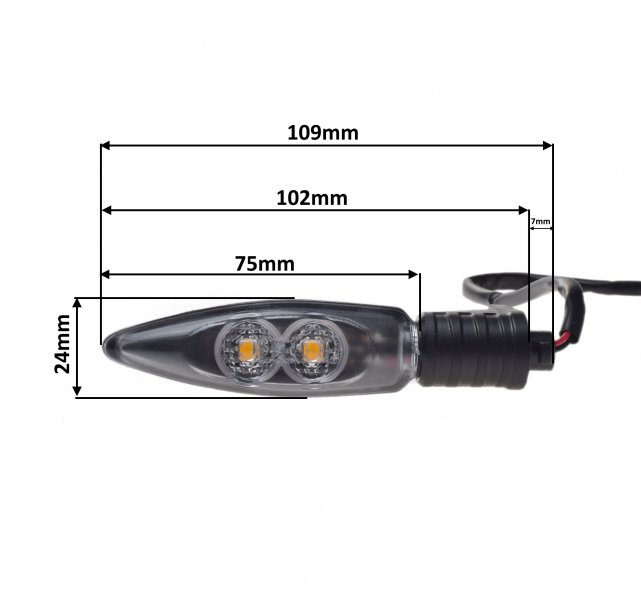 Set 2 semnalizari, montare fata 12v, LED,dedicate pentru moto BMW S1000RR HP4 F800GS R1200R K1300S G450X F800ST R [2]