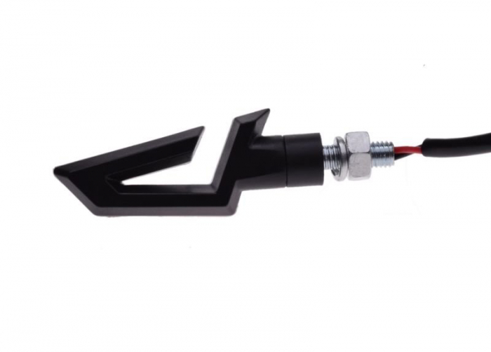 Set 2 semnalizari moto/atv/scuter LED 12v1w, omologare E8 [4]