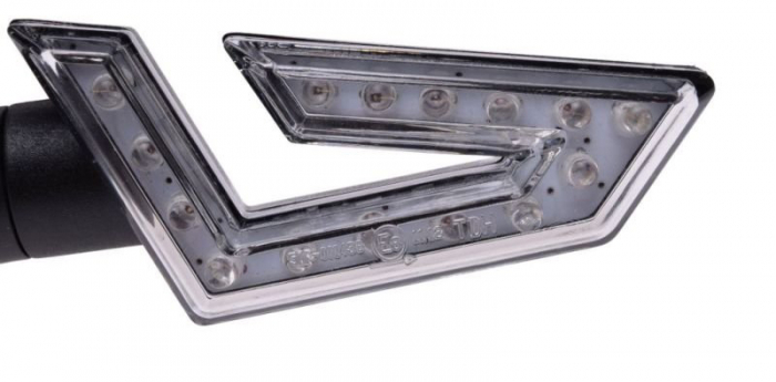 Set 2 semnalizari moto/atv/scuter LED 12v1w, omologare E8 [3]