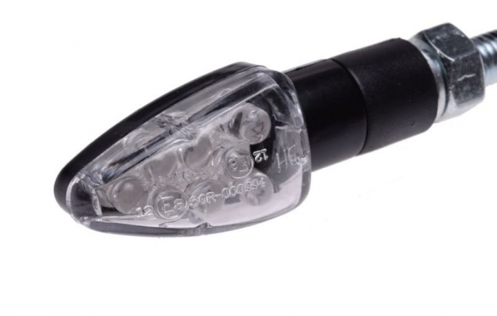 Set 2 semnalizari moto, culoare negru, LED [3]