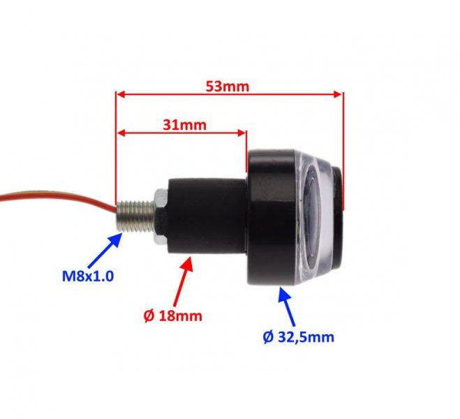 Set 2 semnalizari si pozitie cu LED, forma rotunda [2]
