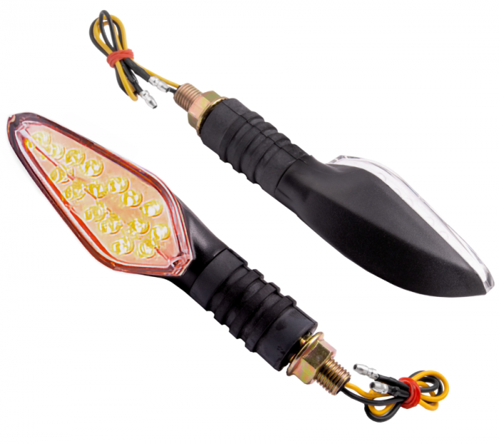 Set 2 semnalizari universale MRT-090, LED (18 leduri), culoare negru, (E-mark) [2]