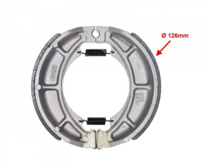 Set 2 tamburi frana spate Junak 901, Ø126mm-28mm [2]