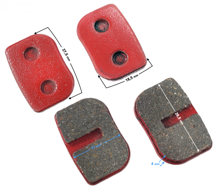 Set 4 placute frana fata - spate PoketBike [2]