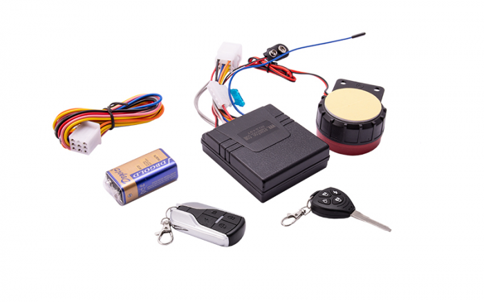 Set alarma moto/atv, 12v, universala+cheie+telecomanda [2]