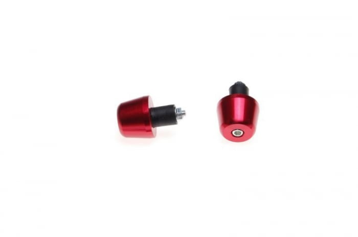 Set capeti ghidon, pentru motociclete, culoare rosu, diametru guma 17mm