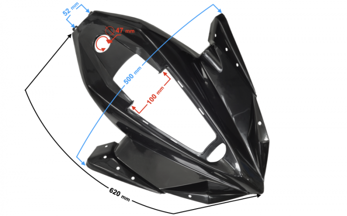 Set carene Atv 125cc model raptor, culoare negru [2]