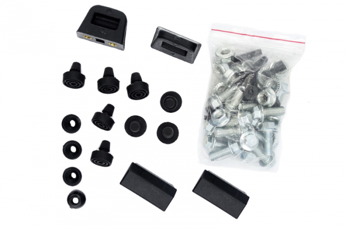 Set cutii laterale moto cu prinderi, MR-B66, 23l, culoare negru [4]