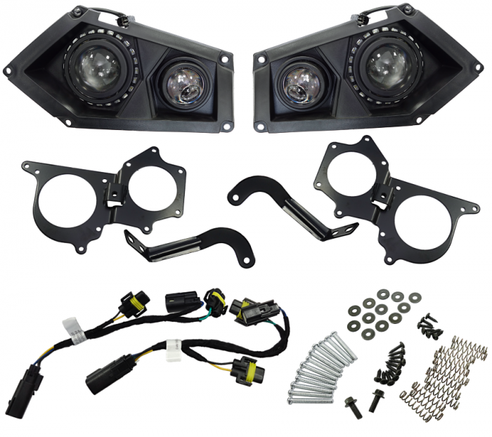 Set faruri fata atv si kit montaj Hisun Tactic 550 [2]