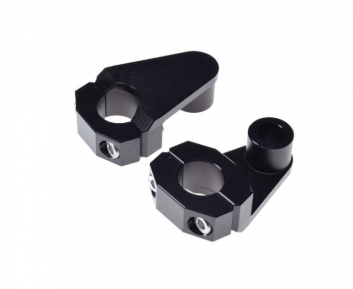 Set inaltatoare ghidon 28.5mm (risere), culoare negru, inaltime 60 mm [2]