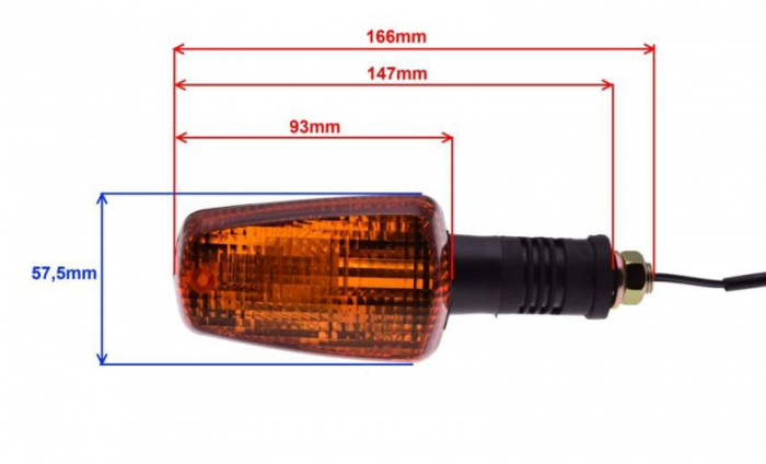 Set lampi semnalizare cu bec 12v23w, model FZ, FZR, TZR, DTR, YSR, DT, XT [2]