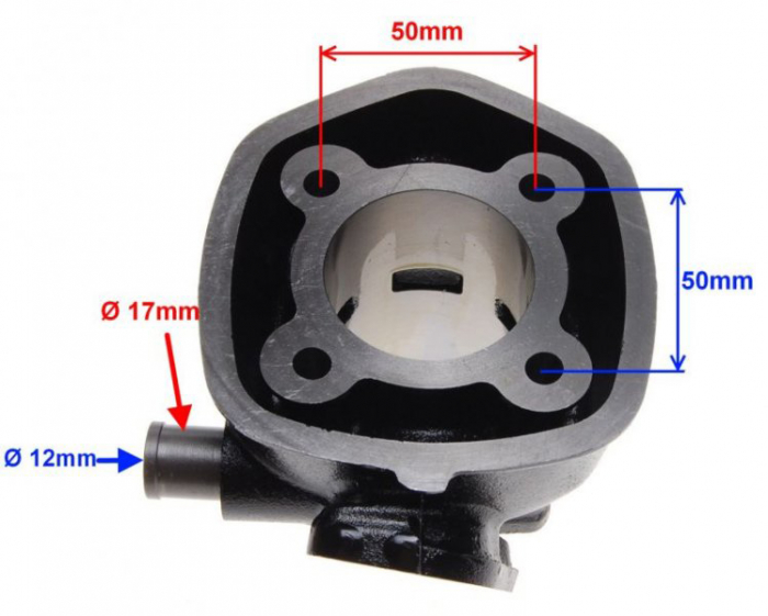 Set motor Aprilia, Minarelli, Yamaha, racire apa, diametru 47mm, 70cc [2]