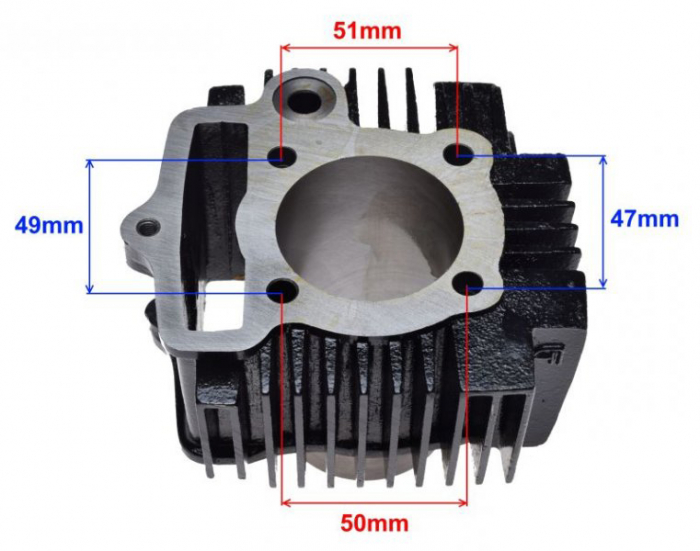 Set motor cilindru, piston, garnituri Atv 110, d.52.4mm [2]