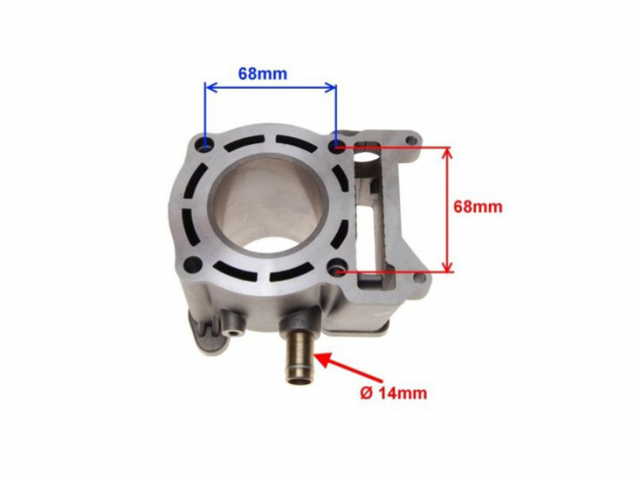 Set motor, cilindru, piston si garnituri pentru Yamaha majesty 125cc, diametru 53.70mm, racire apa [2]