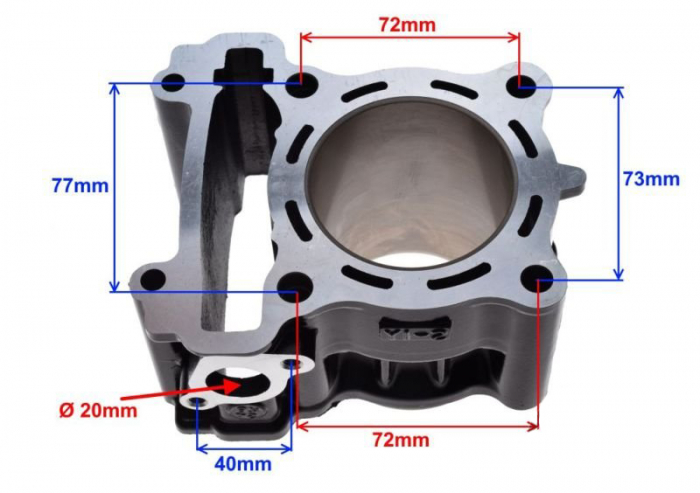 Set motor,cilindru, piston si garnituri, Yamaha YZF125-R, 63mm [2]