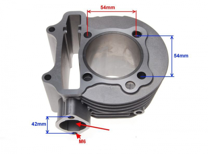 Set motor cilindru si piston 150cc, diametru 57, 40mm, Gy6-150 [4]