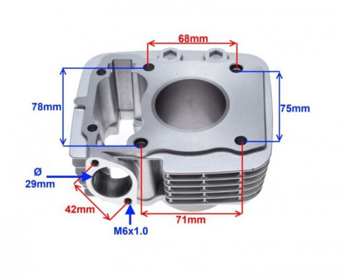 Set motor cilindru si piston Honda CBF125, d. 52.40mm [2]