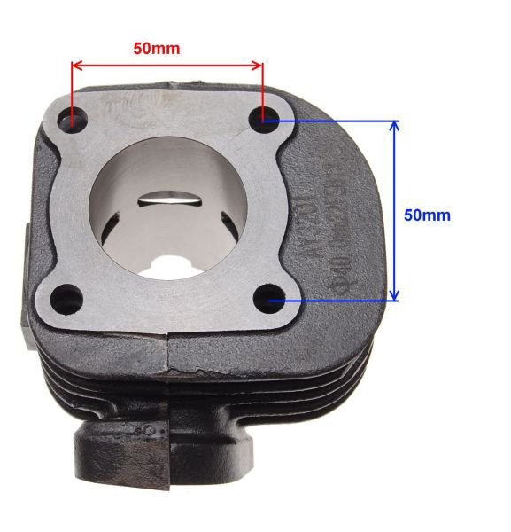 Set motor minarelli orizontal, racire aer, 49cc, diametru 40mm, bolt 10mm [4]