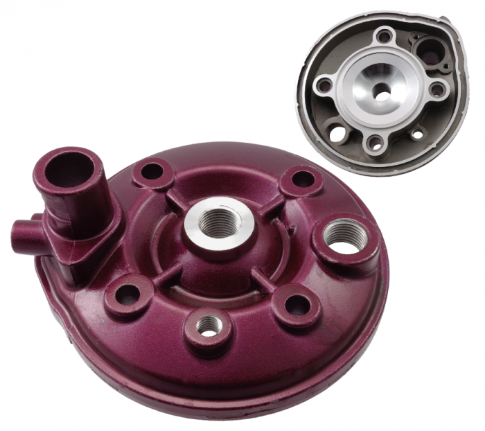 Set motor Racing, cilindru+chiuloasa+garnituri, AM6, diametru 48,5mm, 90cc, culoare violet [5]