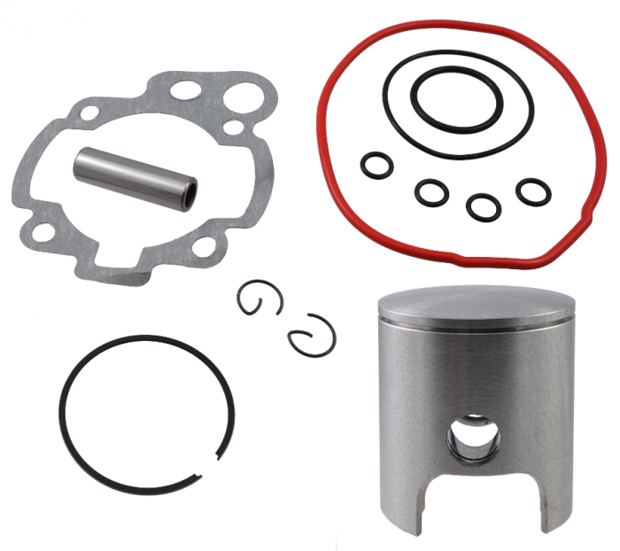 Set motor Racing, cilindru+chiuloasa+garnituri, AM6, diametru 48,5mm, 90cc, culoare violet [4]
