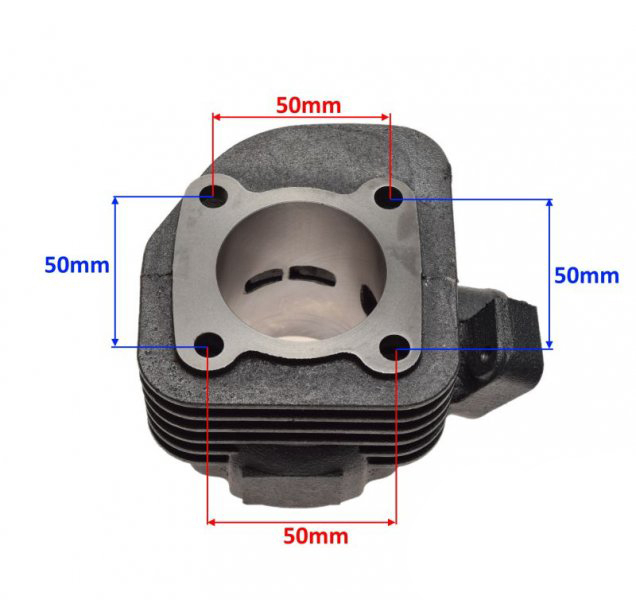 Set motor si chiuloasa, Keeway, diametru 47mm, 70cc [2]