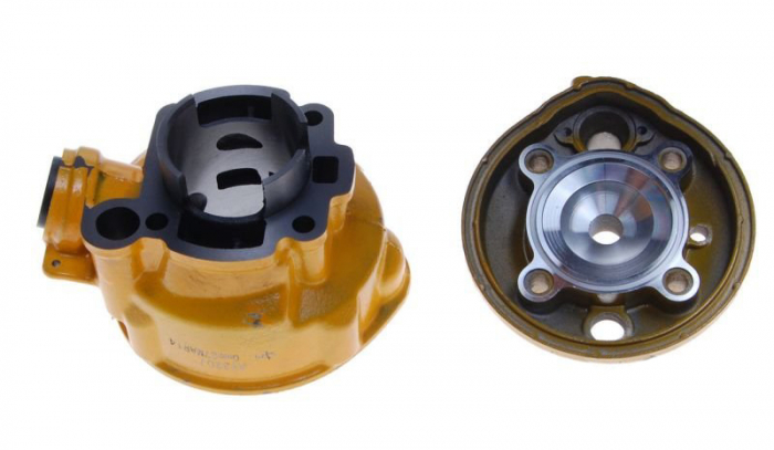 Set motor si chiuloasa Minarelli AM6-70cc, diametru 47mm, cilindru, chiuloasa, piston, segmenti, garnituri [4]