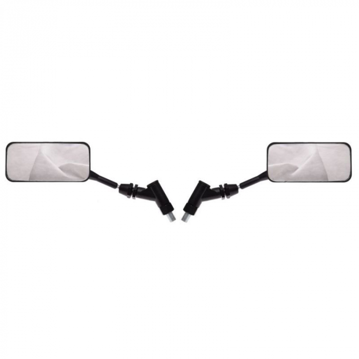 Set oglinzi moto/atv, 110x50mm, plastic, culoare negru, filet M10, M04-0505 [2]