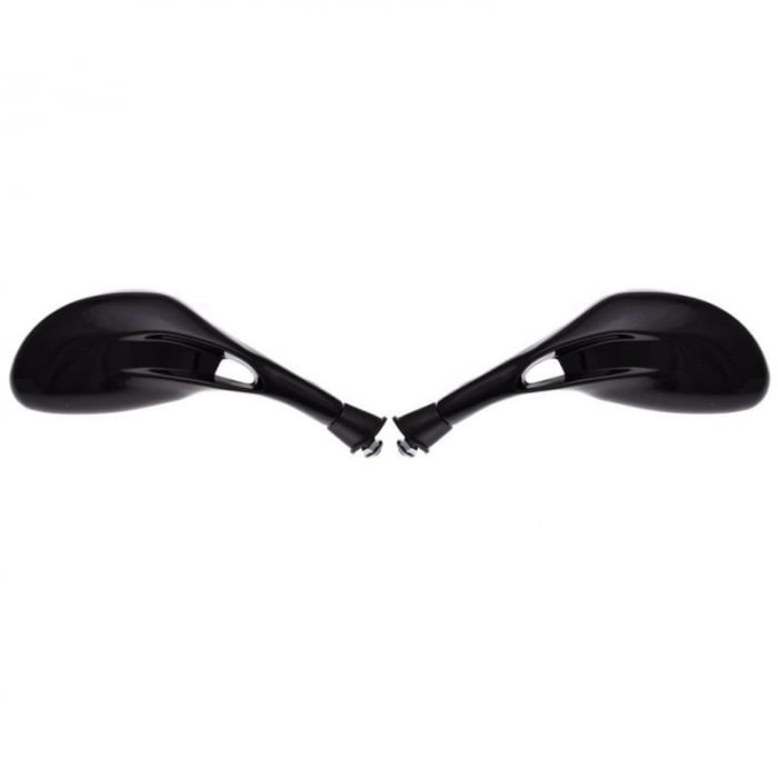 Set oglinzi moto atv, 120x66mm, filet M8, culoare negru