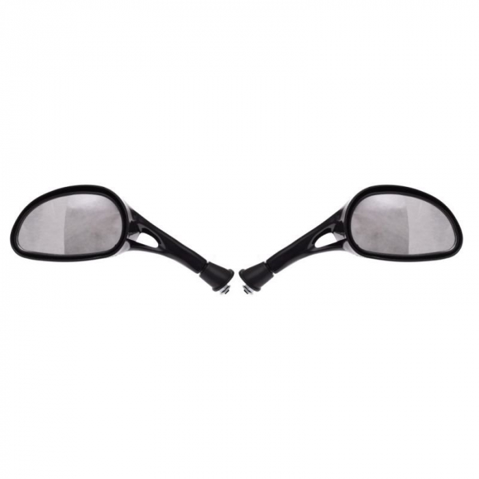 Set oglinzi moto/atv, 120x66mm, filet M8, culoare negru [2]