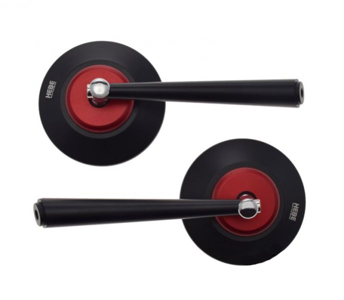 Set oglinzi moto/atv, Hebe, rotunde, sistem de prindere inclus [2]