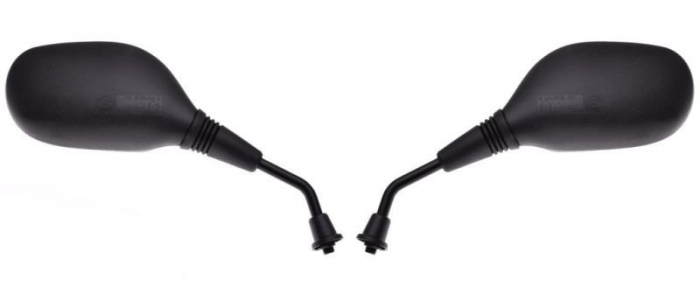 Set oglinzi moto universale, culoare neagra, M10 x 1,25