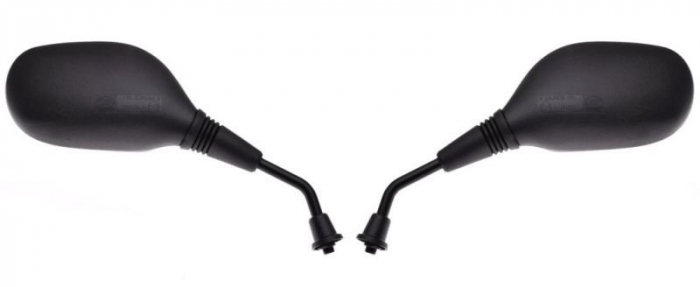 Set oglinzi moto universale, culoare neagra, M8 x 1,25