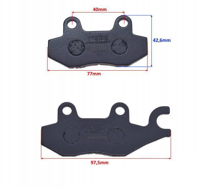 Set placute frana, echivalent EBC - FA135 [2]