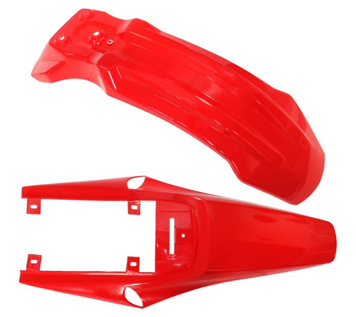 Set plasticuri MiniCross 125cc, culoare rosu/alb [2]