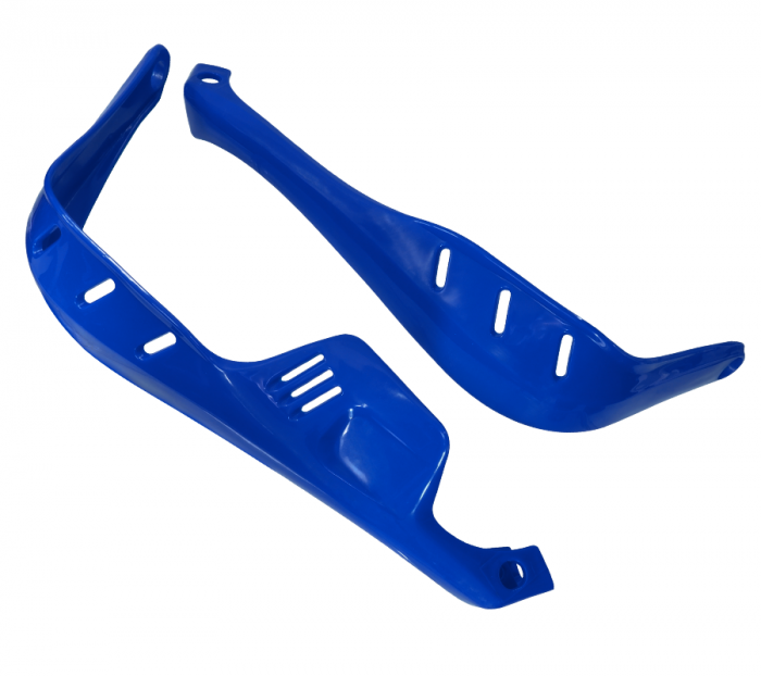 Set protectii maini, prindere ghidon, 22mm, din plastic, culoare albastru [5]