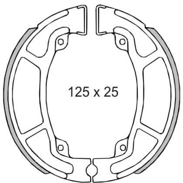 Set saboti frana spate Honda SH 125-150