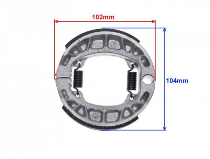 Set saboti frana spate Piaggio Zip 2T d.110mm, 104x25mm [2]