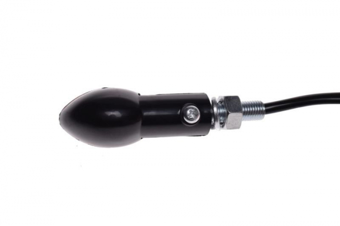 Set semnalizari LED, forma ovala, lumina portocalie, culoare negru [3]