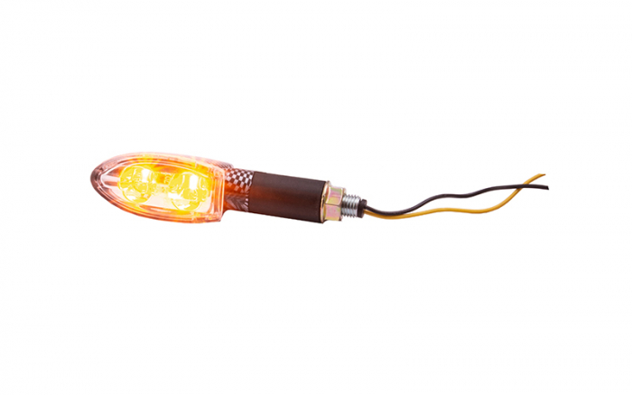 Set semnalizari moto MRT-046, LED 12 SMD-Diode, E-mark, culoare negru/alb [3]