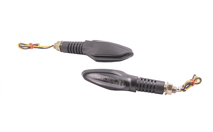 Set semnalizari moto MRT-097, LED, 3 Diode, culoare negru, E-mark [2]