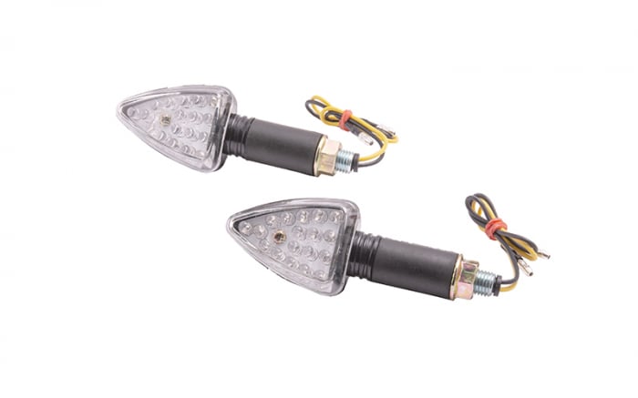 Set semnalizari MRT-007, LED 13 + 2 diode, culoare negru, E-mark