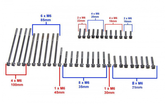Set suruburi carcase motor 4T [2]